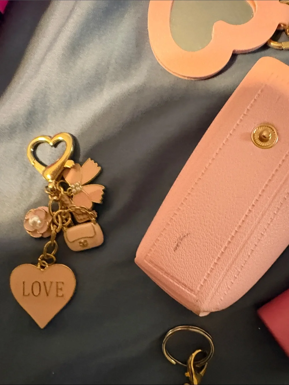 Women purse charms lip balm pen wipes socks lotion socks wallet and soap